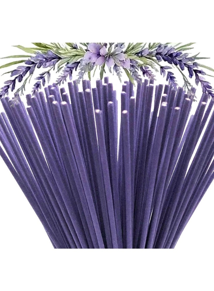 150 PCS High-Quality  Lavender Incense Sticks, 22cm Long Thickened Handmade Bamboo Stick Incense, Natural Fragrance, Long-Lasting Scent, Suitable for Meditation, Yoga, Massage, Perfect Choice for Purifying the Air in Homes, Hotels, and Spas - Image 2